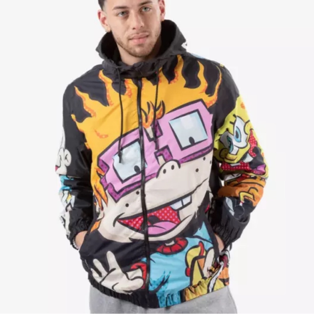 Nickelodeon Members‎ Only Rugrats Hooded Windbreaker Jacket